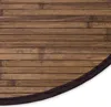 Homestyle4u Bambusmatte Dunkelbraun 90cm rund Bambusteppich Produktbild-Vorschau 5