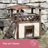 Katzenhaus 4-Seasons Deluxe 88x57x77 cm Produktbild-Vorschau 3