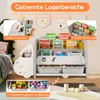 COSTWAY Dětský regál s motivem autíček, dětský regál se 4 Náhled obrázku produktu 4