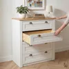 Kommode BOLTON aus Massivholz in weiß/braun, Sideboard mit Produktbild-Vorschau 6