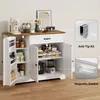 BEALIFE Kuchyňský bufet 105x40x85 cm | 3 dvířka a 1 zásuvka Náhled obrázku produktu 6