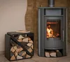 Westmann Stahl Kaminholzregal Kanto Schwarz 57x36x56 cm Produktbild-Vorschau 3