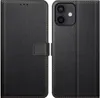 iPhone 12/12 Pro Leder Handyhülle Schwarz mit Kartenfächern Produktbild-Vorschau 8