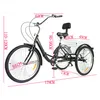 24 Inch Adult Tricycle 7-Speed Cargo Bike City Bike Náhled obrázku produktu 3
