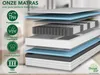 Hoogwaardige 7-zone pocketveringmatras | 100 x 200 cm | H3 Productafbeelding-voorbeeld 2