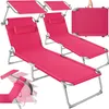 tectake® 2er Set Gartenliege Chloé klappbar 190 x 68 x 65 Produktbild-Vorschau 1
