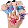 Fingerpuppen Set Familie 6 Stück Bunt Weich Stoff Theater Produktbild-Vorschau 1
