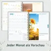 Family-Timer 2026/2027 / 17 Monate / A5 / Minty Leaves / Produktbild-Vorschau 5