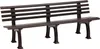 Gartenbank JUIST 4-Sitzer Länge 2000 mm, braun Produktbild-Vorschau 1