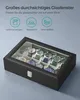 SONGMICS Uhrenbox Uhrenkasten, mit 12 Fächern, Glasdeckel, Produktbild-Vorschau 9