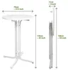 Beautissu Outdoor Stehtisch Sylt, klappbar, Produktbild-Vorschau 2