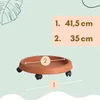 2er Set Pflanzenroller Outdoor Wetterfest Rollbrett Produktbild-Vorschau 2