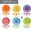 Summer Stripes 6er Set Suppenteller 600ml bunte Streifen Produktbild-Vorschau 4