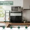eluno 2-stufiges Mikrowellenregal mit 8 Haken, Produktbild-Vorschau 2