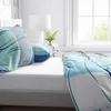 Mikrofaser Bettwäsche Set 135x200 cm 80x80 cm Petrol Blau Produktbild-Vorschau 4