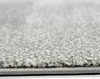 A close-up, low-angle view of a gray carpet with a textured surface and a bound edge. Produktbild-Vorschau