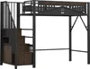 Metalowe łóżko na poddaszu Sweiko 90 x 200 cm, unikalna Podgląd zdjęcia produktu 14