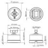 Aufputz Porzellan Retro Rotary Schalter I QR1 schwarz Produktbild-Vorschau 13