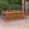 vidaXL Ensemble de jardin 11 pièces 220x90x75 cm bois Voir les images du produit 12