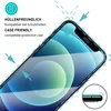A close-up view of a smartphone screen protector being applied to an iPhone. Produktbild-Vorschau