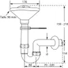HAAS PP Trichtersiphon DN 40, weiss mit  Sieb und Produktbild-Vorschau 2