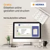 HERMA Textil/Namensetiketten A4  88.9x 33.8mm weiss  160 Produktbild-Vorschau 10