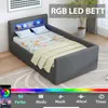 Merax Kinderbett 90x200 cm mit LED, USB und Stauraum, Produktbild-Vorschau 7