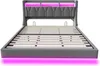 A modern bed frame with LED lighting. Produktbild-Vorschau