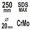 Yato YT-47195, 250 mm, 2 cm, 1 szt. Podgląd zdjęcia produktu 4