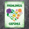 Frühlingsgefühle Metallschild XXL in 28x38 cm mit Produktbild-Vorschau 2