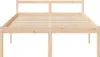vidaXL Seniorenbett 140x190 cm Massivholz Kiefer Produktbild-Vorschau 4