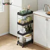 WOLTU Rollwagen 4 Ebenen, Küchenwagen, aus Kunststoff, Produktbild-Vorschau 2