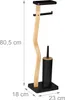 Set da bagno Relaxdays, A x L x P: 80,5 x 23 x 18 cm, Anteprima dell’immagine prodotto 4