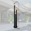 RGB LED Stehleuchte, Edelstahl, Kupfer, schwarz, H 170 cm Produktbild-Vorschau 10