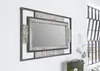 MASSIVMOEBEL24 | Miroir  76x4x122 cm - Fer brut et Bois de Voir les images du produit 5