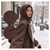 Glimz 28143 Damen-Wintermütze mit Kapuze, 3-in-1, braun Produktbild-Vorschau 5