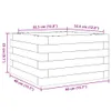 Pflanzkübel Weiß 40x40x23 cm Massivholz Kiefer Produktbild-Vorschau 9