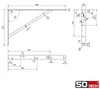 SOTECH Schwerlast-Konsole 600 x 375 x 40 x 4 mm schwarz (2 Produktbild-Vorschau 5