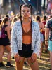 Glitzer Festivaljacke silber Größe: S-M Produktbild-Vorschau 1