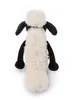 A stuffed sheep toy is shown from behind against a white background. Produktbild-Vorschau