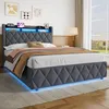 okwish Polsterbett 140×200 mit offenen Produktbild-Vorschau 3