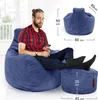 Green Bean® Sitzsack mit Hocker aus Cord - Sitzsäcke für Produktbild-Vorschau 4