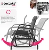 Banc à bascule Greta 2 places 121 x 72 x 86,5 cm - noir Voir les images du produit 4