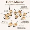 Holz-Mäuse ca. 4 cm x 2,5 cm, 10 Stück, Handarbeit | Holz Produktbild-Vorschau 7