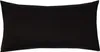 Jersey Kissenbezug 40x80 cm 100% Baumwolle Schwarz Produktbild-Vorschau 1
