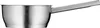A stainless steel saucepan with a handle, shown from the side against a white background. Produktbild-Vorschau