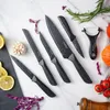 6-dielna súprava nožov s lúpačkou v čiernej farbe - Náhľad obrázku produktu 2