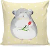 Mr. & Mrs. Panda kuschelkissen 40x40 Chinchilla Blume - Produktbild-Vorschau 1