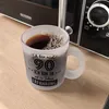 Witziger Glas Tasse für den 90. Geburtstag mit Motiv: Produktbild-Vorschau 5