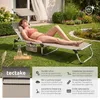 tectake® Hliníkové lehátko Lorella s polstrováním, skládací Náhled obrázku produktu 9